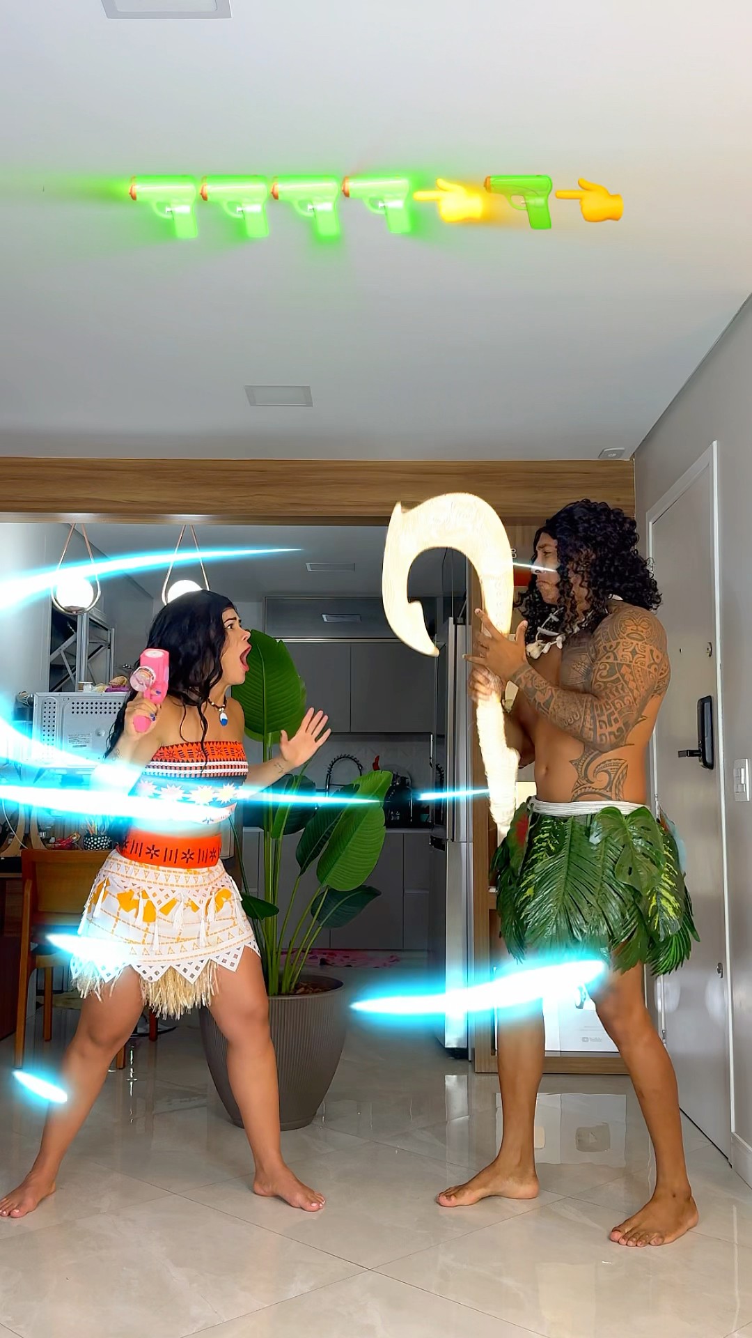 MOANA pensou que o Maui estava fraco!​@mayca.brasil #trend #moana #maui #short #shorts #funnymemes