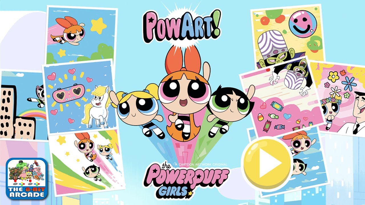 the powerpuff girls pow art create your own powerpuff scenes