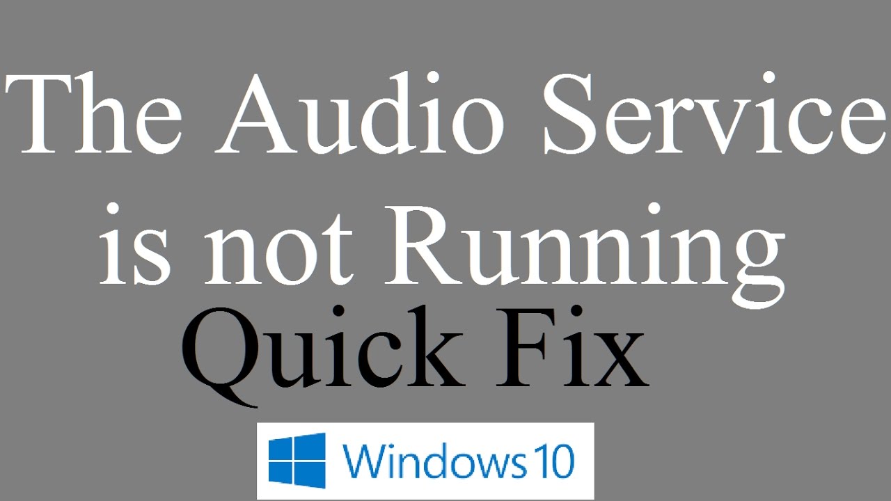 audio service not running