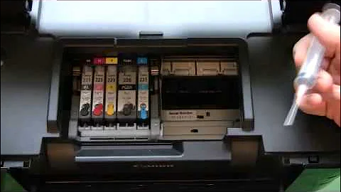 Canon ink cartridge refill CLI226, PGI225 video - Ink Refill Instructions