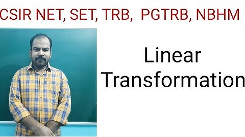 System of linear transformation|| csir net maths in tamil