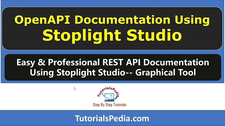 Document REST API in Stoplight Studio | Swagger Tutorial | OpenAPI Tutorial | OpenAPI Documentation