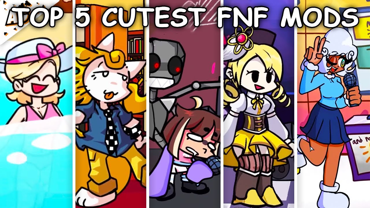 Top 5 Cute Mods in FNF - Friday Night Funkin' 