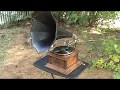 Nice Victor III Talking Machine Phonograph WIth Horn Playing