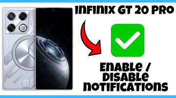 infinix GT 20 Pro Enable / Disable notifications || App Notification Off/On