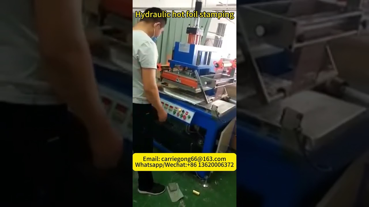 Hydraulic hot foil stamping machine for auto parts embossing machine