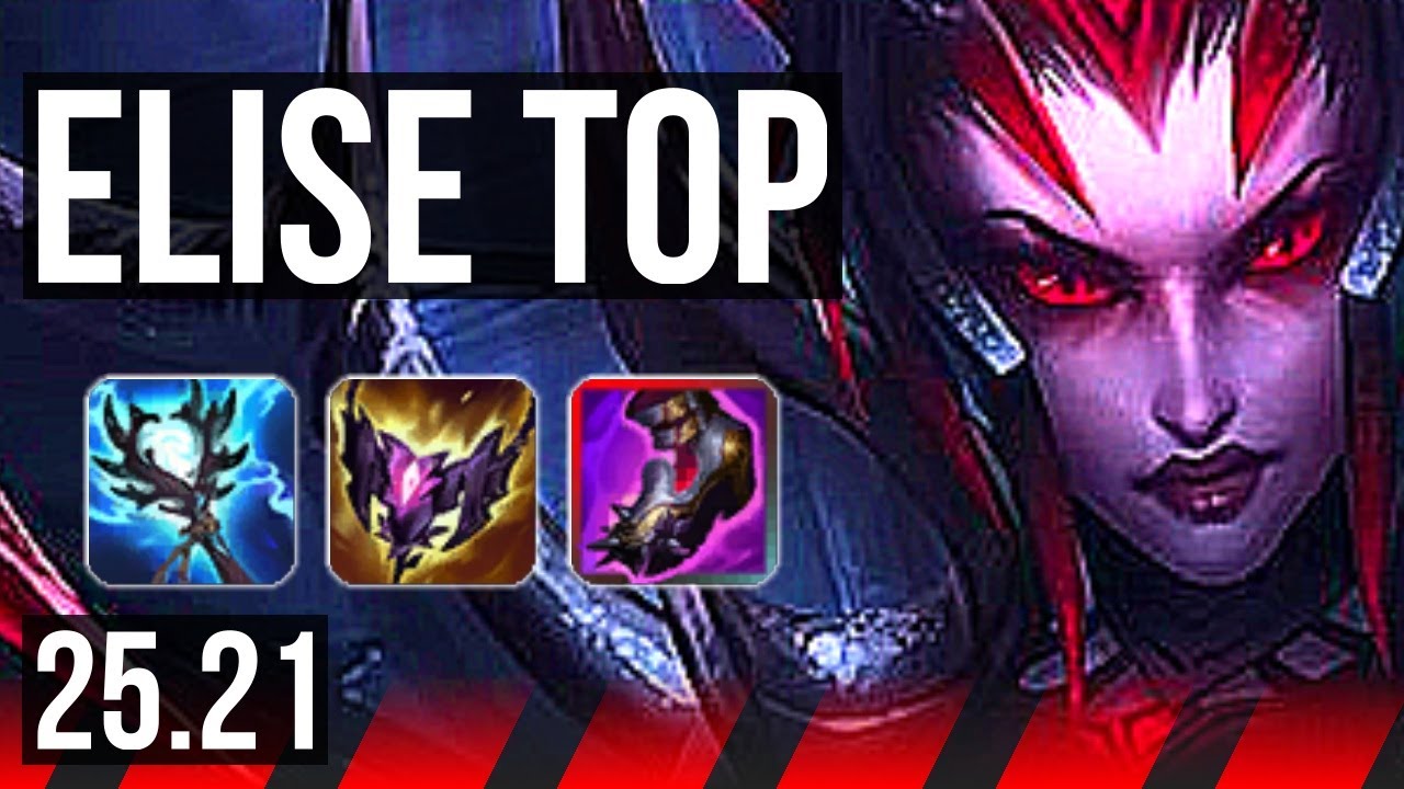 ELISE vs YONE (TOP) | 6 solo kills, 8/3/8 | EUW Diamond | 25.21