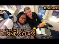 LUFTHANSA B747-400 BUSINESS CLASS UPPER DECK (FRA-GIG) - A primeira vez da minha amiga Ângela!!