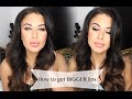 Bigger Lips Tutorial - How to get BIGGER lips! (without injections!)