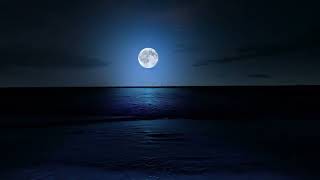 Fall Asleep With Surreal Waves Rolling Slowly Through The Night, Deep Sleeping With Ocean Sounds