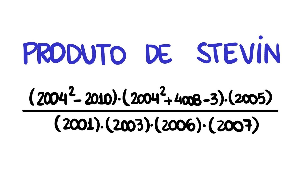 Aplicando o Produto de Stevin