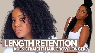 Truth About Length Retention: Does Straight Hair Grow Longer? | Natural Hair | Online Makeup Academy