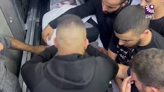 من وداع الشهيد بهاء لحلوح أحد قادة كتيبة جنين الذي ارتقى في اشتباكات مع قوات الاحتلال