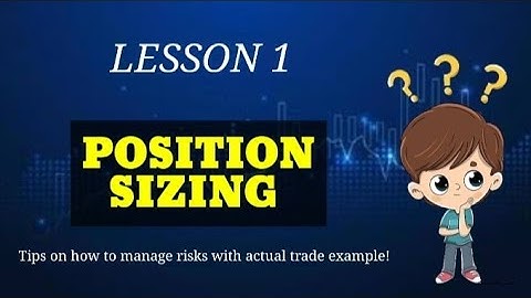 PSE Lesson 1: Position Sizing (Trader