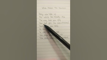 Thumbnail of What Makes Your Beautiful ~ One Direction ~ #song #songlyrics #short
