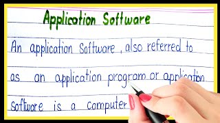 Definition of application software | What is application software | Types of application software screenshot 2