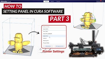 How To Setting Panel In Cura Software | Anet A8 V2 | Part 3 | #3dprinter