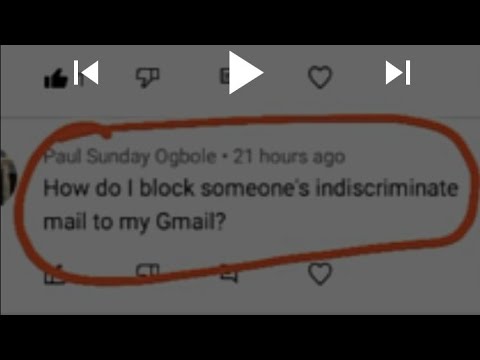 Gmail: Block And Unblock Sender's Email Address