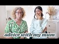 Giving you advice with my Mum😅😅 age gap relationships, moving in together, arguments!