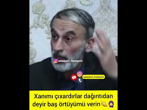 Hacı Əhliman  Xanımı çıxardırlar dağıntıdan deyir baş örtüyümü verin