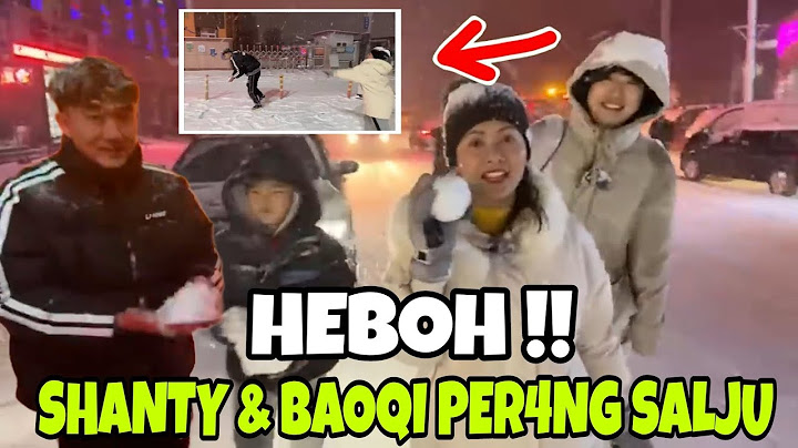 PERTAMA KALINYA SHANTY & KELUARGANYA MENIKMATI HUJAN SALJU  DI CHINA || SHANTY DI CHINA  HARI INI