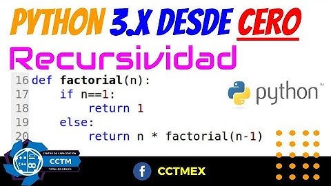 Python: Funciones recursivas (Muy Básico)