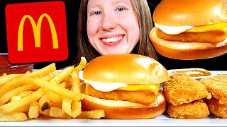 Asmr Mcdonalds Filet-O-Fish Sandwich Mukbang Eating Sounds