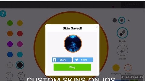 How to make custom skins on iOS (Easy) (Agar.io Mobile)