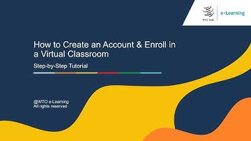 How to Create an Account & Enroll in a Virtual Classroom – Step-by-Step Tutorial