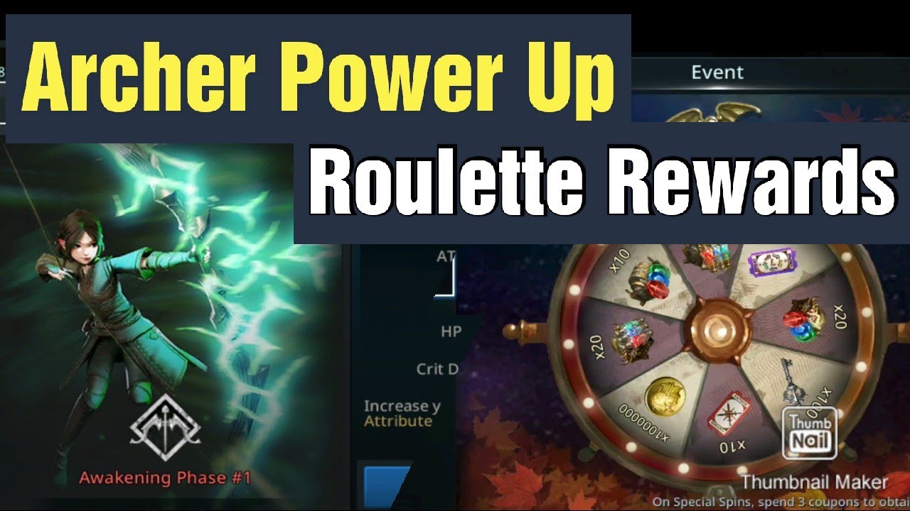 Darkness Rises Archer Power Up & Roulette Event Rewards YouTube