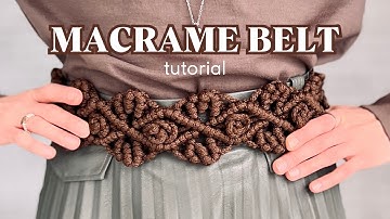 Corset-Style Macramé Belt – DIY Macramé Belt Tutorial for Beginners