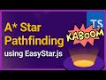 🗺 A* Star Pathfinding using EasyStar.js in Kaboom.js