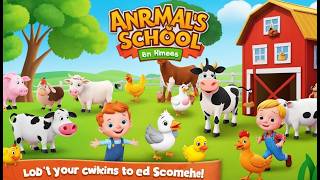 Old MacDonald Starts an Animal School | Funny and Fun Kids Nursery Rhyme Animation