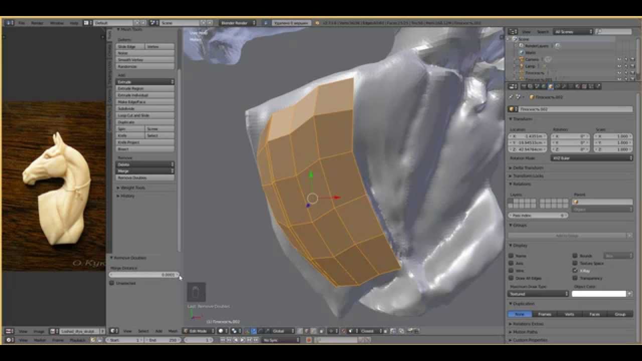 Авто ретопология blender