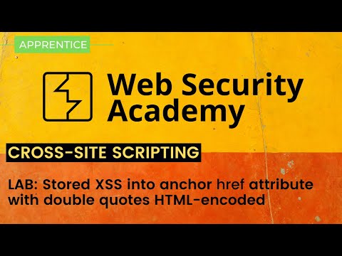 Stored XSS into anchor href attribute with double quotes HTML encoded