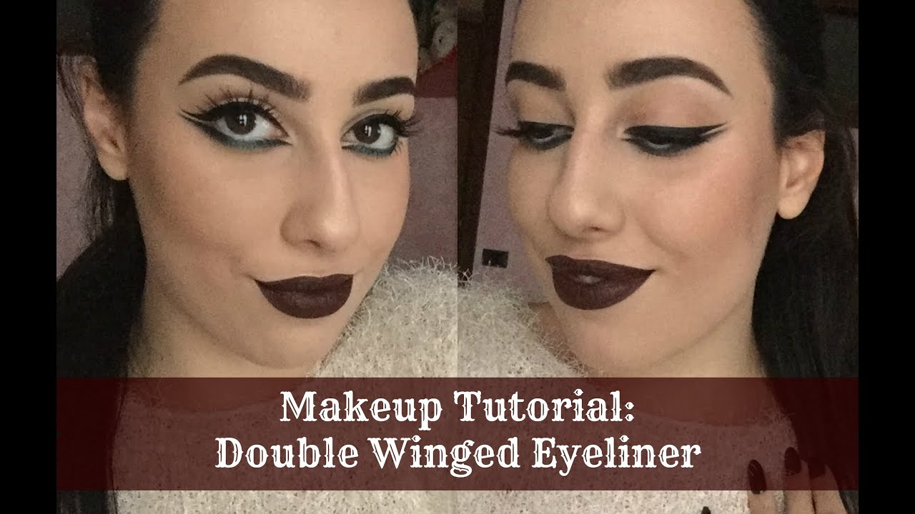 Makeup Tutorial Double Winged Eyeliner Mac Antique Velvet Lipstick Youtube