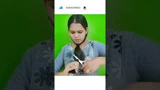 U hair cutting at home/self hair cutting at home #shorts screenshot 5