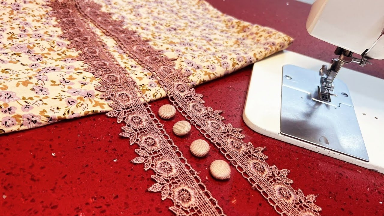 تصميم صدر دشداشة راقي و بسيط/ مقاس L