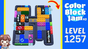 Color Block Jam Level 1257 Solution Walkthrough