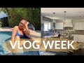 VLOG:Get unready with me, Painting the kitchen, Pool day, finally going out to eat in LA