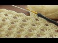 Great cream color super easy  crochet baby blanket for beginners online tutorial crochet