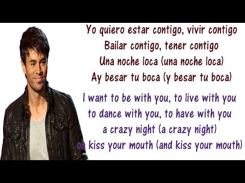 Enrique Iglesias - Bailando - Lyrics English And Spanish - Dancing - Translation x Meaning