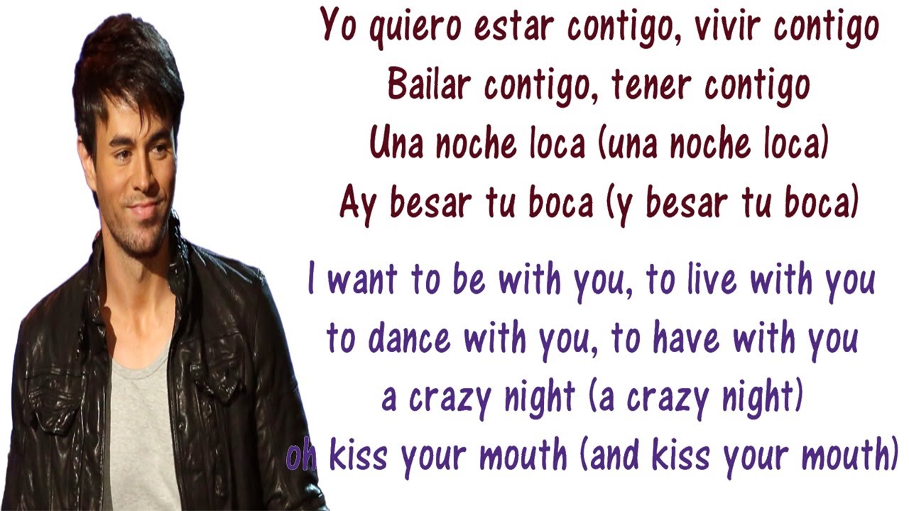 Enrique Iglesias - Bailando - Lyrics English and Spanish - Dancing - Transl...