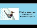 Claire werner diving class of 2024