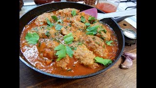 Вкусные котлеты в томатно-тыквенном соусе.Худеем? Вкусные котлеты в томатно-тыквенном соусе.Худеем?