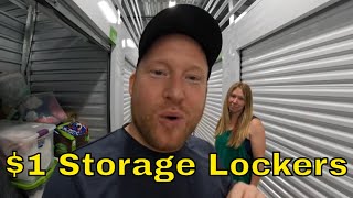 Buying 1$ DOLLAR TREE Abandoned Storage Lockers...