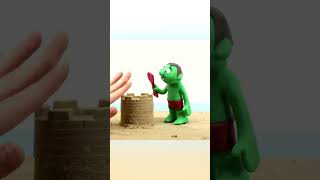 Hulk plays sand 💚 Best cartoon for kids #shorts