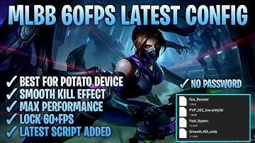 NEW !! ML 60 Fps Super Smooth Lag Fix Config | Boost Fps + Ping Booster Script | Patch All Star ML