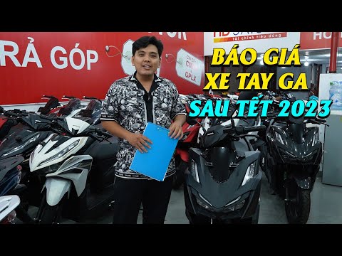 Báo giá những mẫu xe tay ga bán chạy nhất sau Tết Quý Mão 2023 | Vario - Vision - NVX - Scoopy