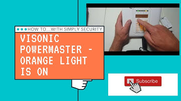 Orange light on your Visonic Powermaster alarm, hear is how to check what is wrong.